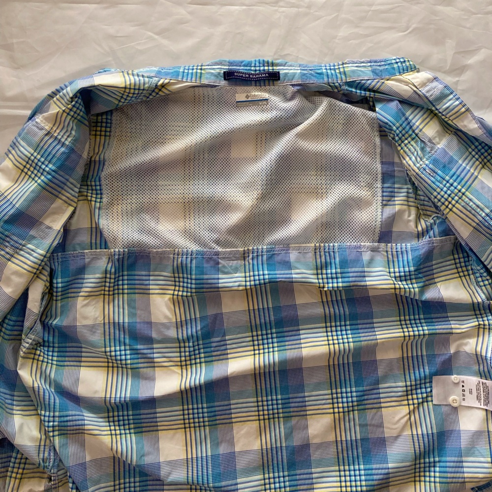 Columbia PFG Super Bahama Long Sleeve Women XL Fishing Shirt MultiColored Plaid - Picture 16 of 16
